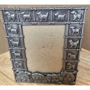 3D Metal Dog Pet 3.5x5" Picture Frame with Variety Dog Design Taiwan